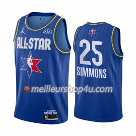 Maillot Basket Homme Philadelphia 76ers Ben Simmons 25 2020 All-Star Jordan Brand Bleu Swingman